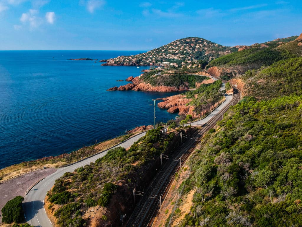 Vue aerienne de Saint Raphael